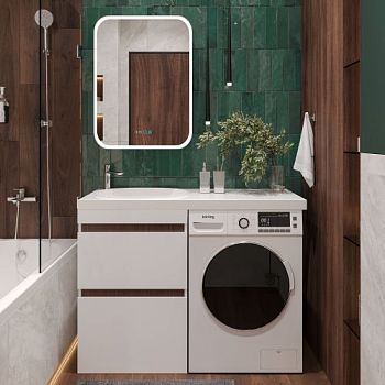 Мебель для ванной STWORKI Мальмё 120 L под стиральную машину в #REGION_NAME_DECLINE_PP#